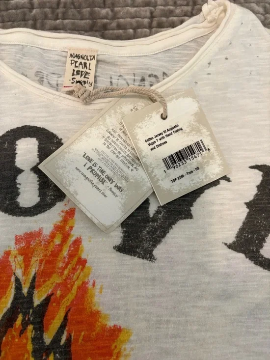 Magnolia Pearl NWT St. Augustine Viggo Long Sleeve T in True, OSFM - Picture 8 of 12